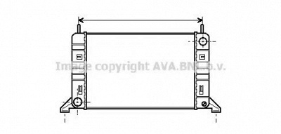 AVA QUALITY COOLING fd2077 -  Радиатор, охлаждение двигателя